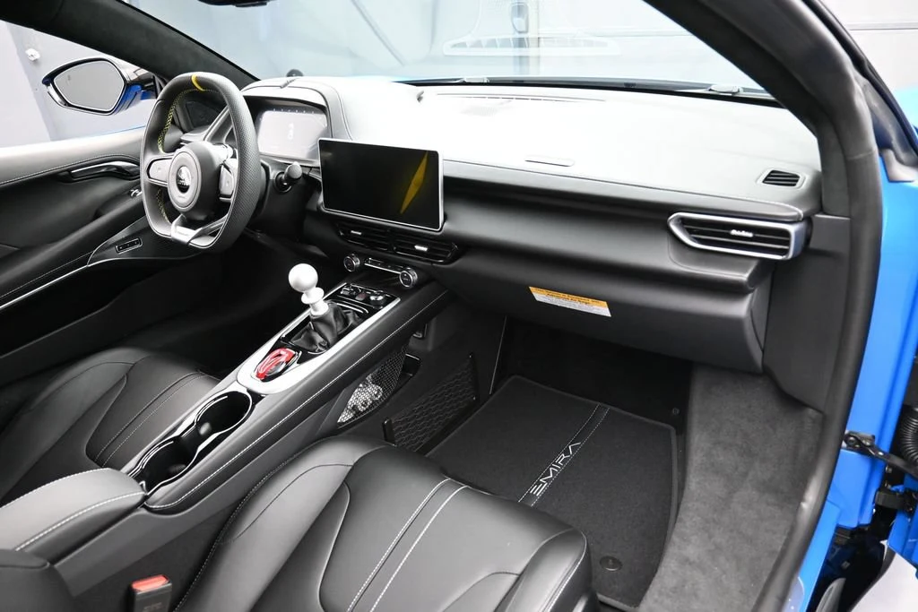 2026 Lotus Emira V6 SE interior, Black with Yellow Accents