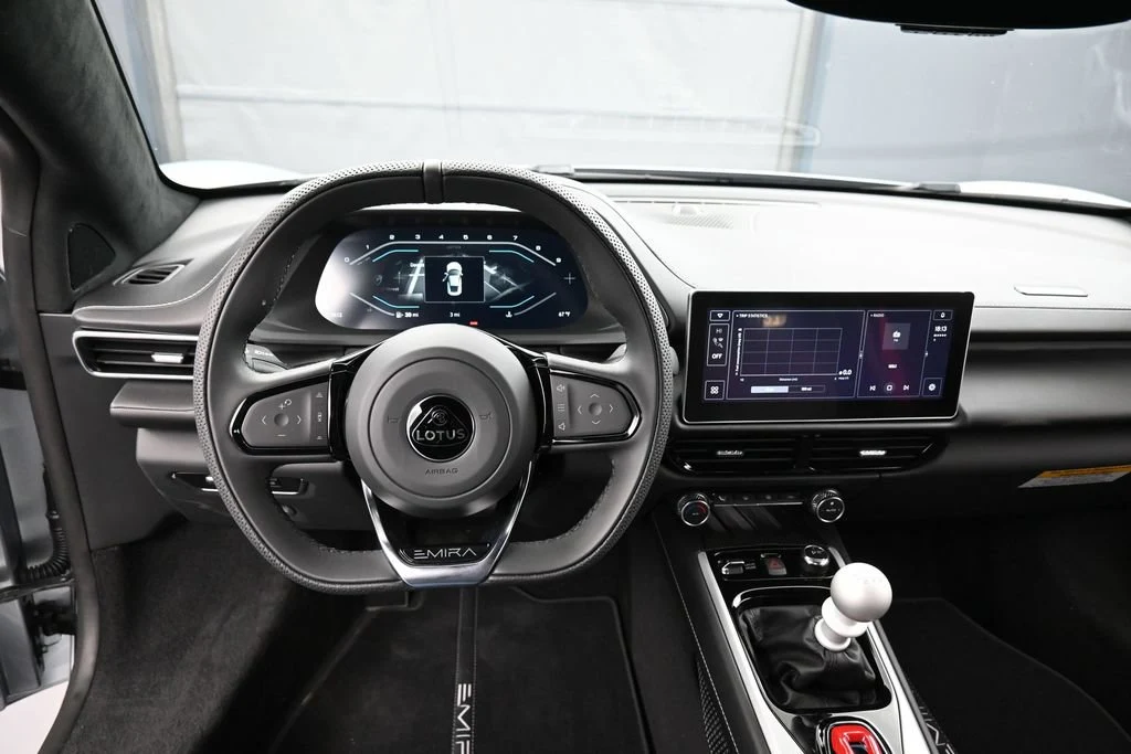 2026 Lotus Emira V6 SE interior, dashboard, Black