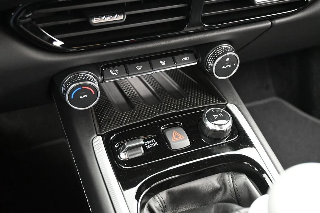 2026 Lotus Emira V6 SE interior, center console, Black