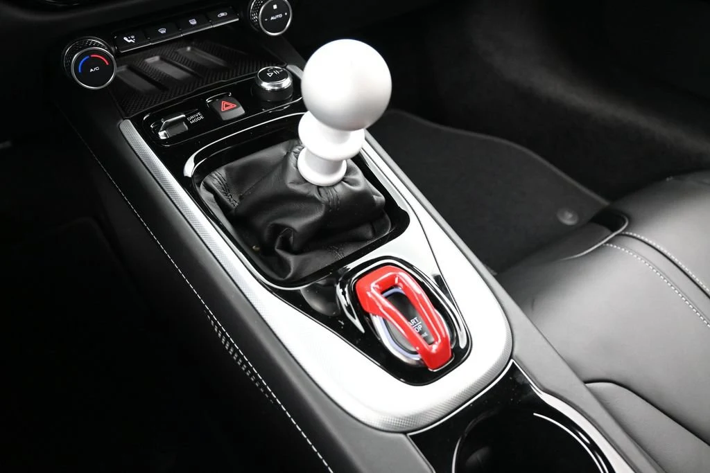 2026 Lotus Emira V6 SE interior, center console, Black