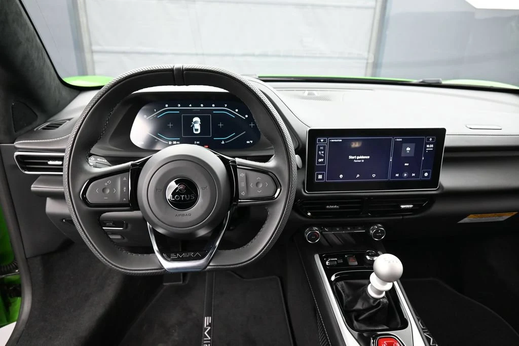 2026 Lotus Emira V6 SE interior, dashboard, Black