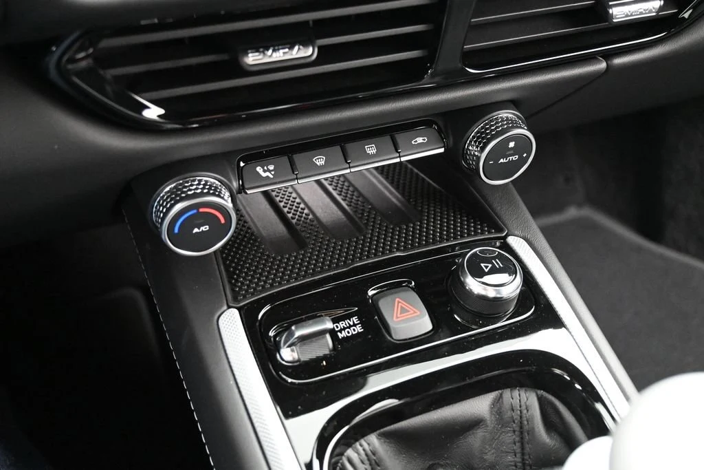 2026 Lotus Emira V6 SE interior, center console, Black