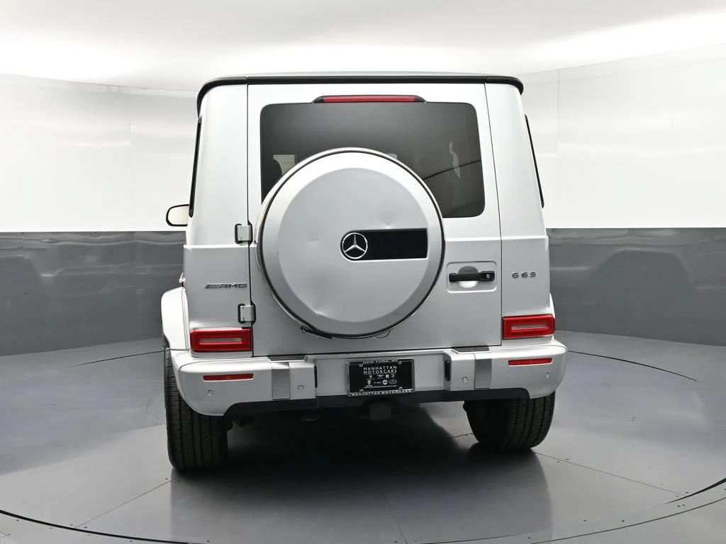 2021 Mercedes-AMG G 63, rear three-quarter view, Grey