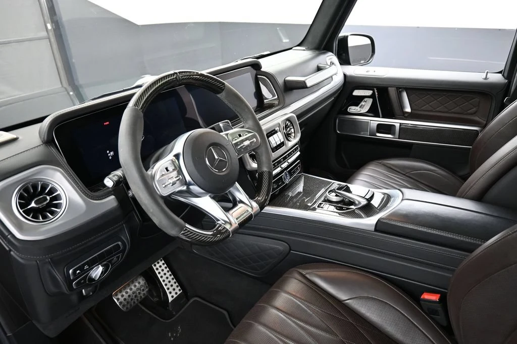 2022 Mercedes-AMG G 63 interior, dashboard, Espresso Brown