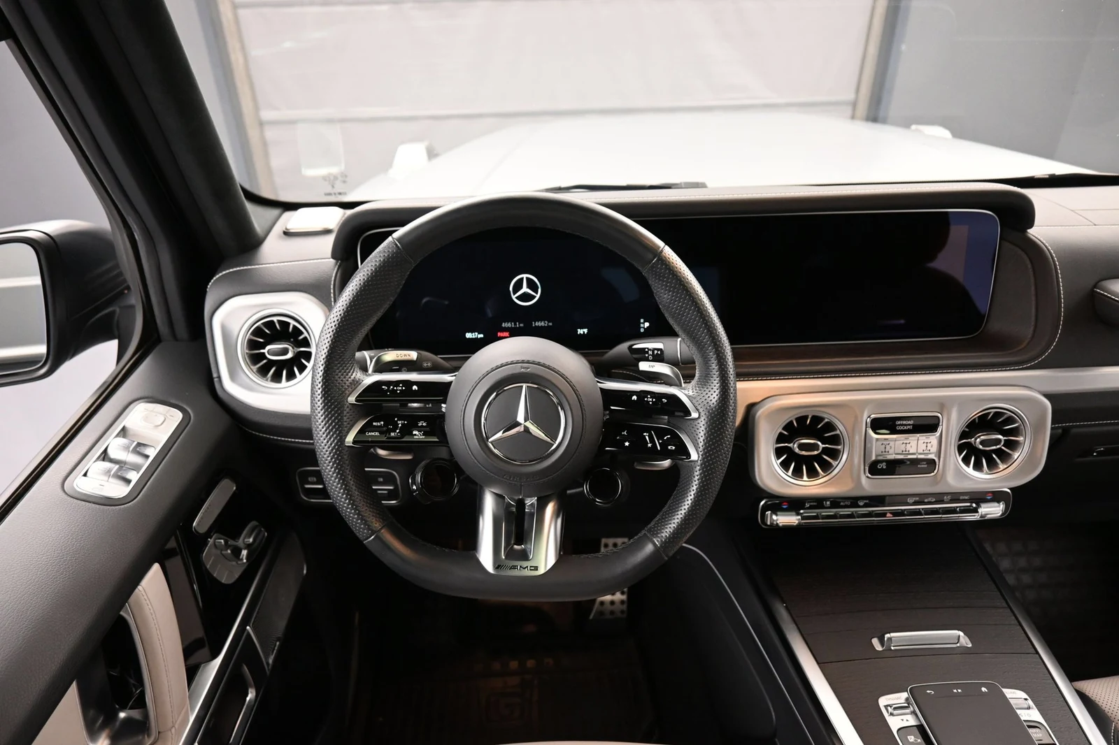 2025 Mercedes-AMG G 63 interior, dashboard, Platinum White/Black