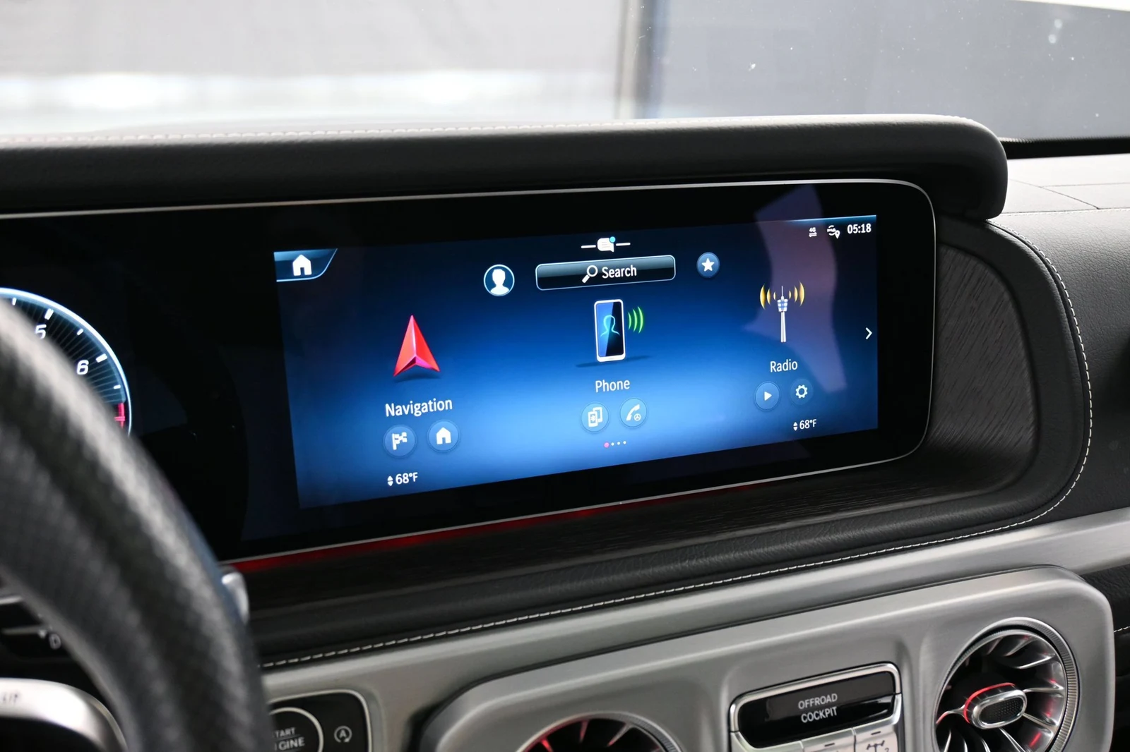 2025 Mercedes-AMG G 63 interior, Platinum White/Black