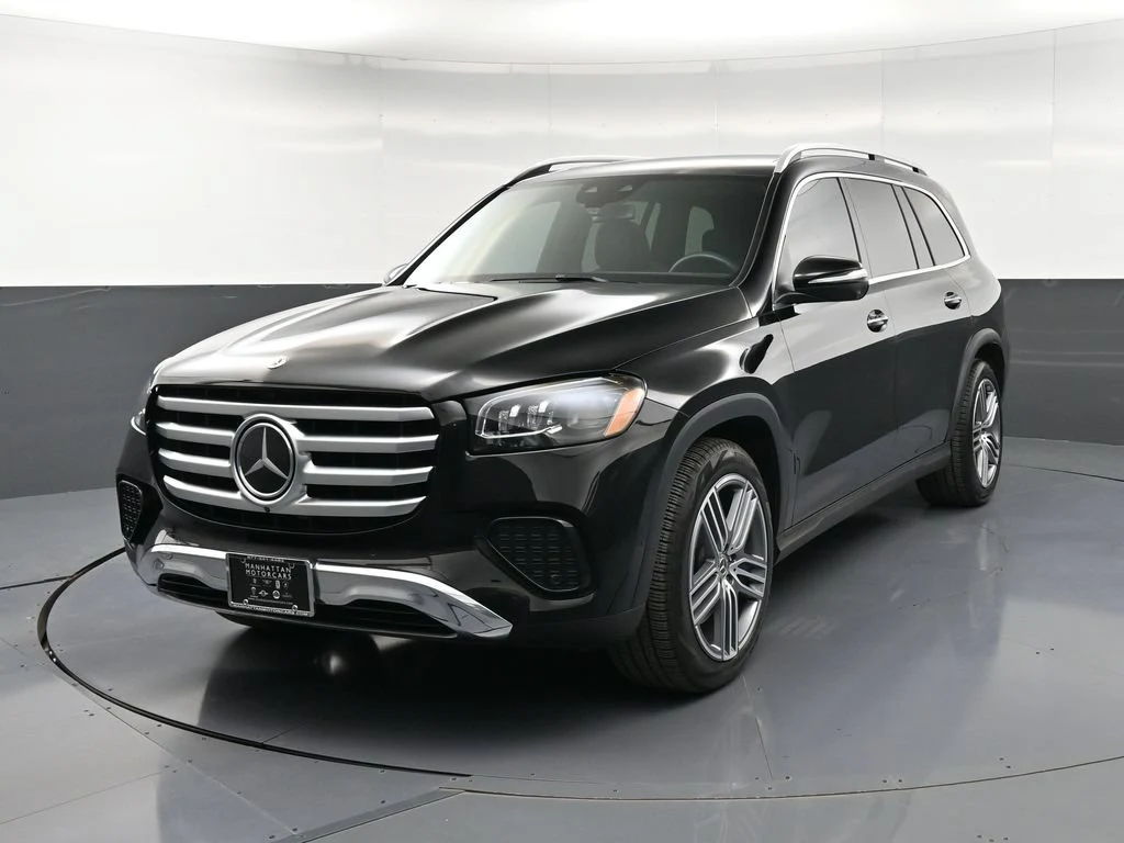2025 Mercedes-Benz GLS 450 4MATIC for sale, front three-quarter view, Black