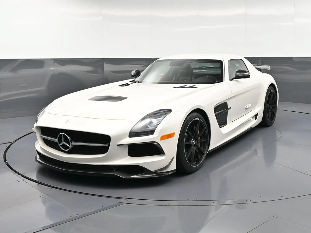 2014 Mercedes-Benz SLS AMG Black Series for sale, front three-quarter view, White