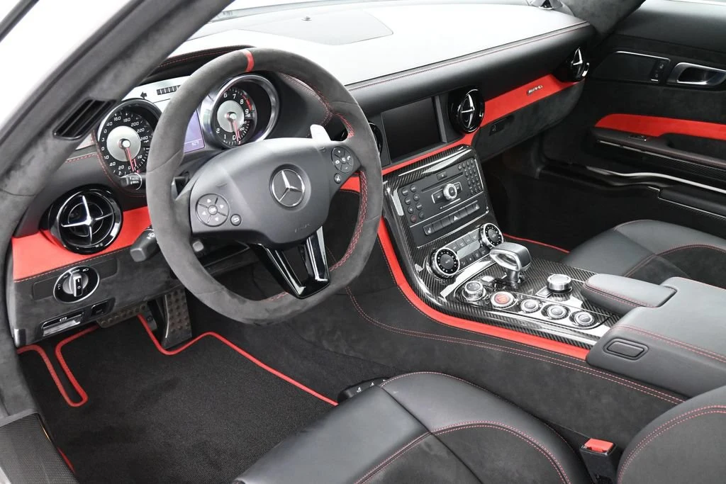 2014 Mercedes-Benz SLS AMG Black Series interior, dashboard, Black
