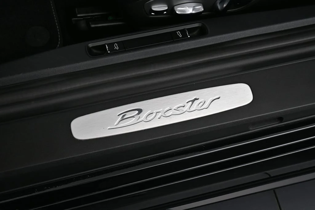 2024 Porsche 718 Boxster interior, door sill, Black