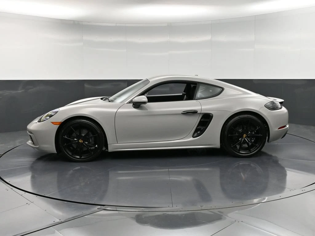 2024 Porsche 718 Cayman, side profile, Grey