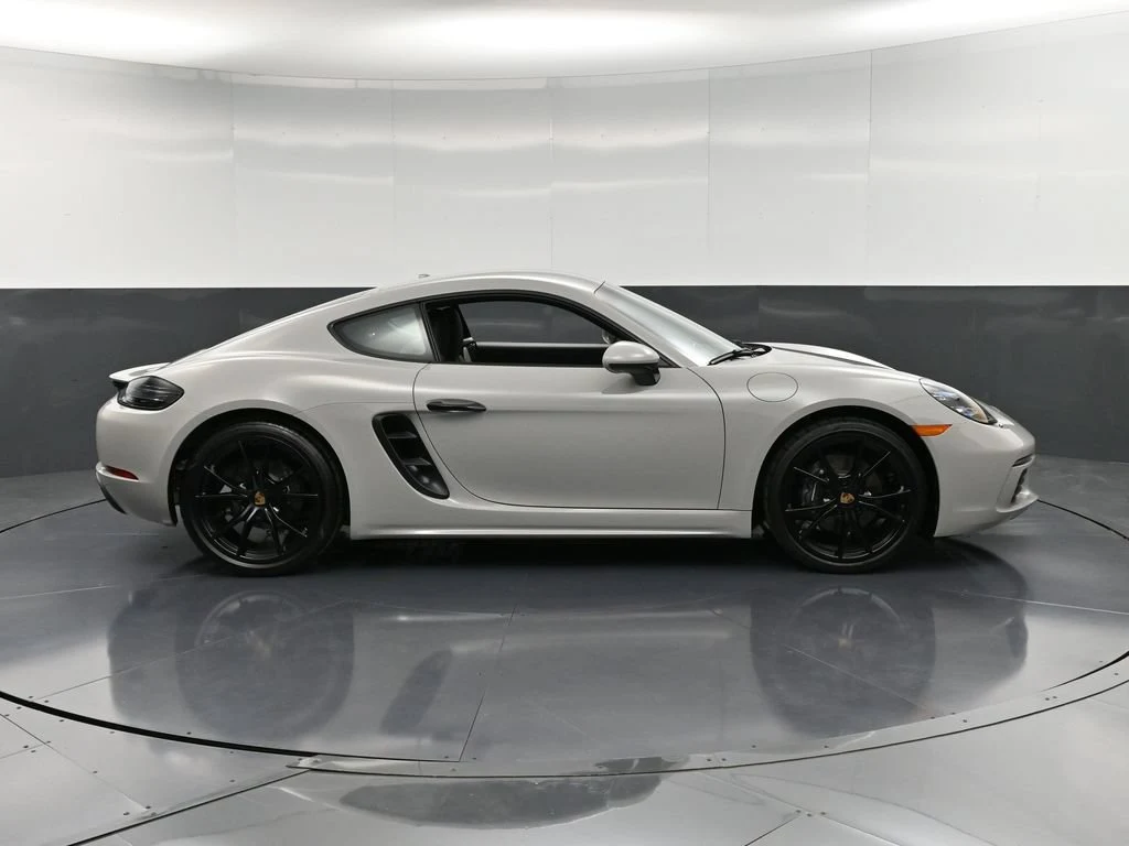 2024 Porsche 718 Cayman, side profile, Grey