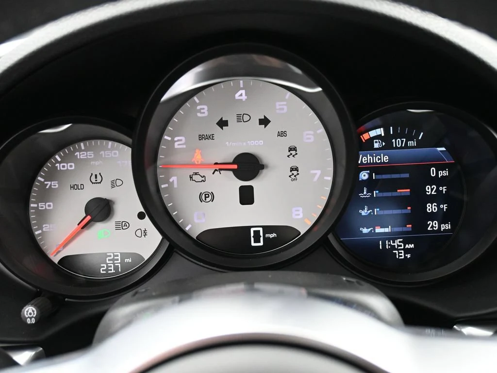 2024 Porsche 718 Cayman interior, Black