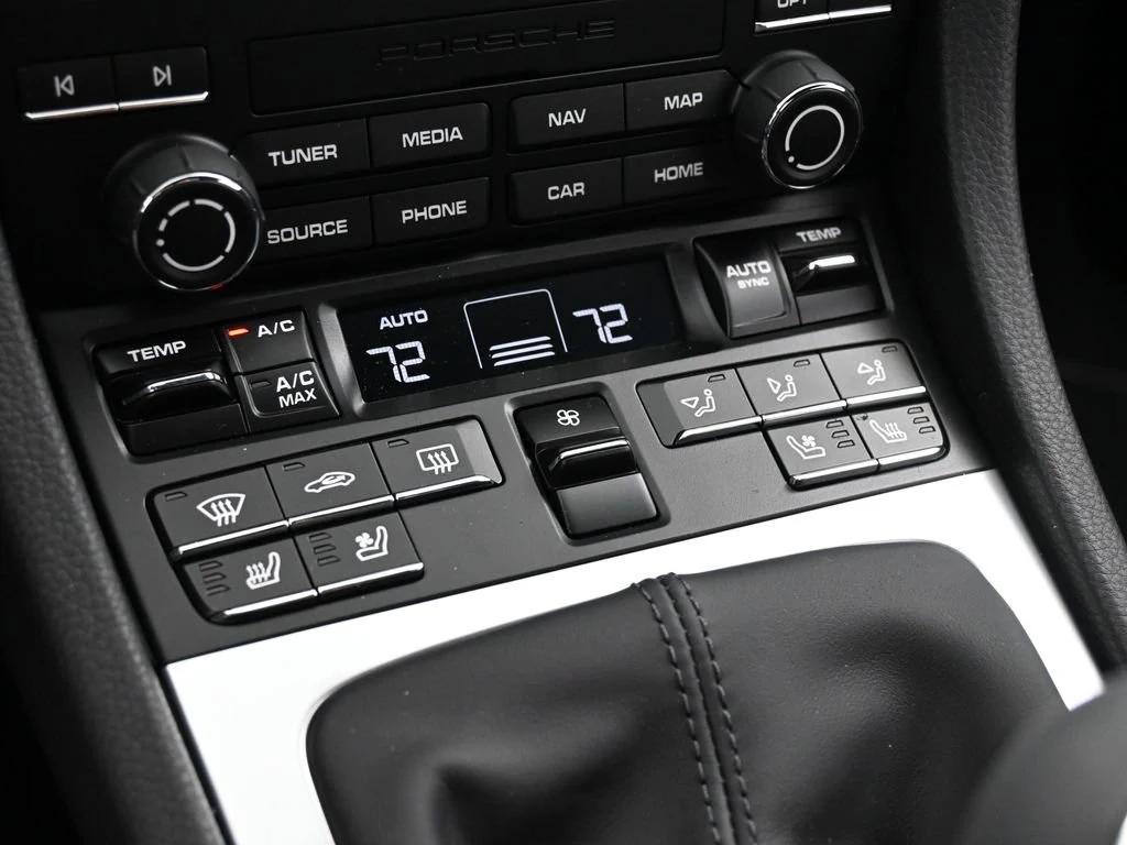 2025 Porsche 718 Cayman Style Edition interior, center console, Black