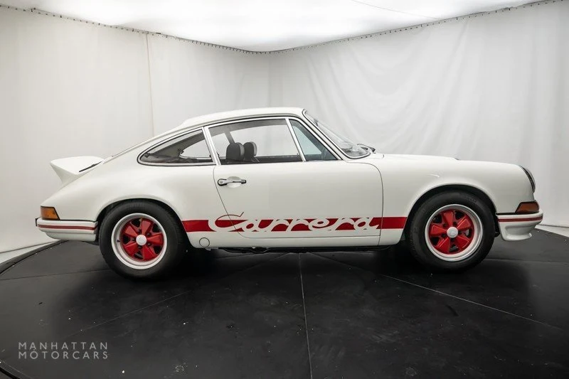 1973 Porsche 911 Carrera RS 2.7, side profile, White