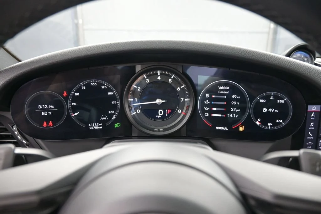2020 Porsche 911 Carrera interior, Black