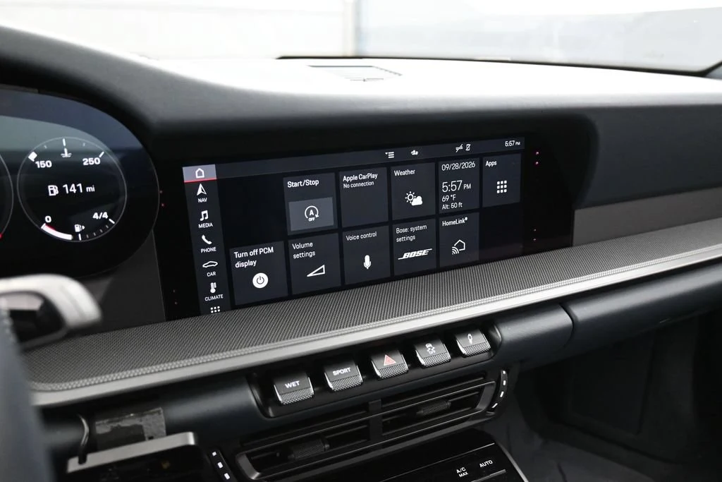 2020 Porsche 911 Carrera interior, Graphite Blue