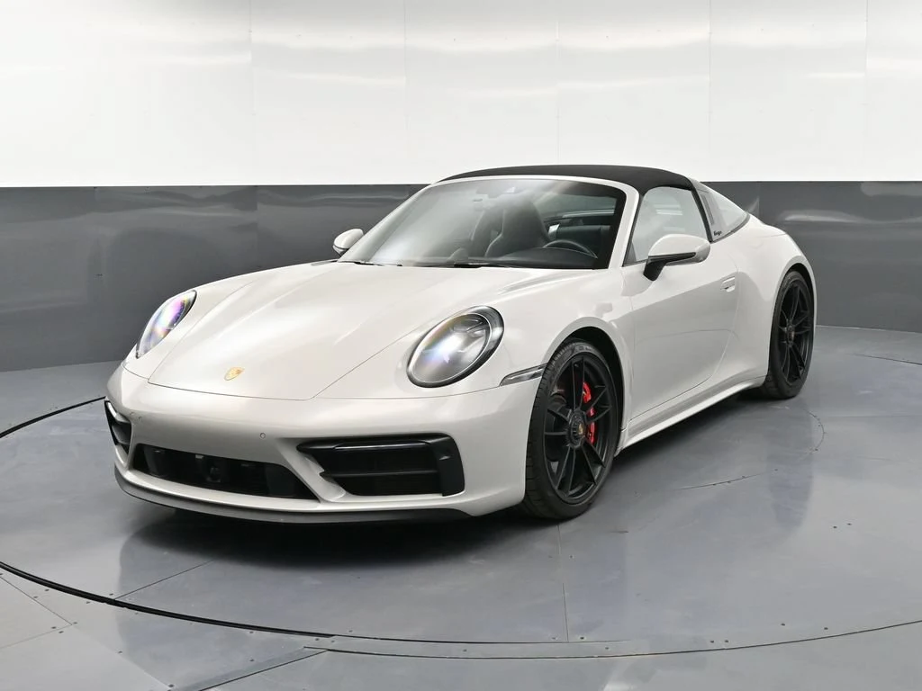 2023 Porsche 911 Targa 4 GTS for sale, front three-quarter view, Grey