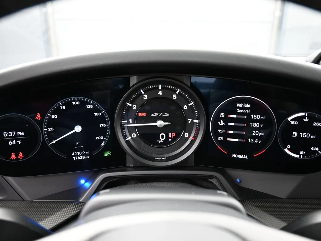 2023 Porsche 911 Targa 4 GTS interior, Black