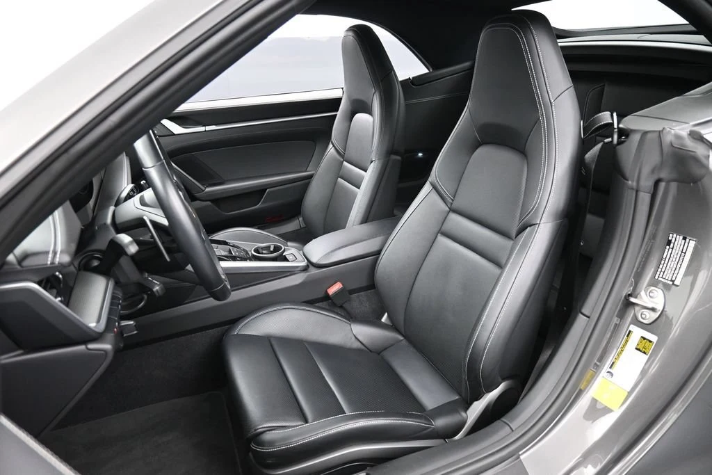 2023 Porsche 911 Carrera 4S Cabriolet interior, seats, Black/Chalk Stitching