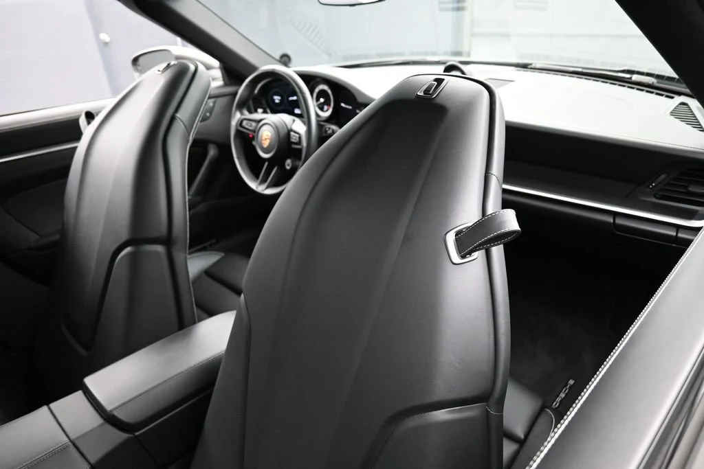 2023 Porsche 911 Carrera 4S Cabriolet interior, Black/Chalk Stitching