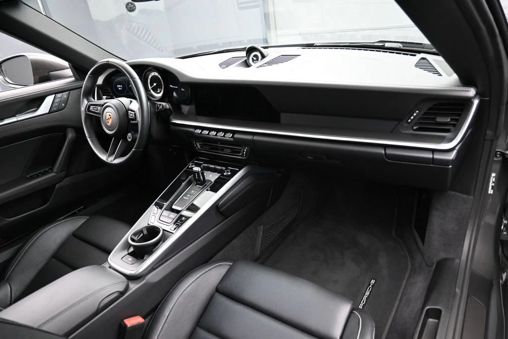 2023 Porsche 911 Carrera 4S Cabriolet interior, Black/Chalk Stitching