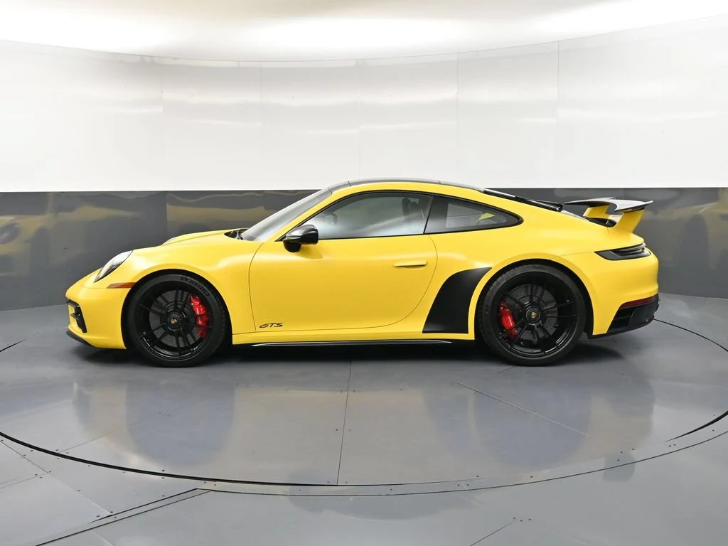2023 Porsche 911 Carrera GTS, side profile, Yellow