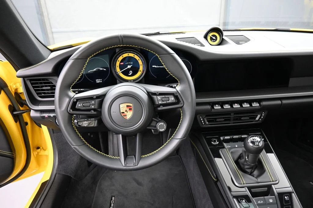 2023 Porsche 911 Carrera GTS interior, dashboard, Black