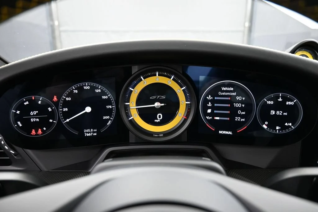 2023 Porsche 911 Carrera GTS interior, Black