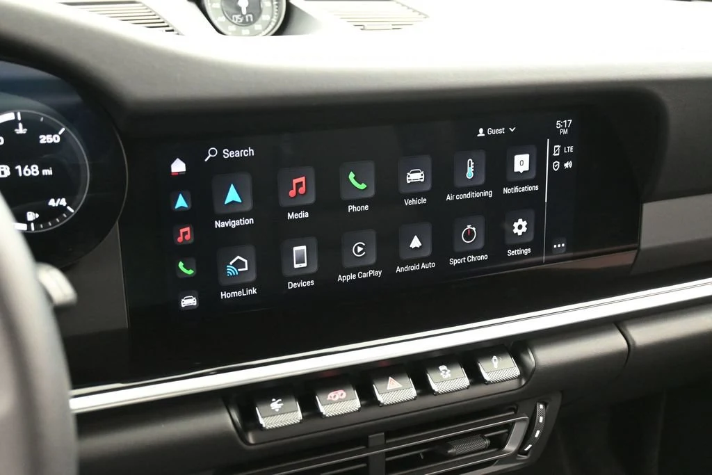 2024 Porsche 911 Targa 4S interior, Black