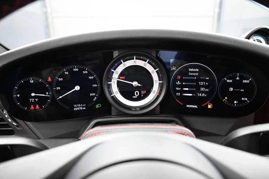 2024 Porsche 911 Carrera 4S interior, Black