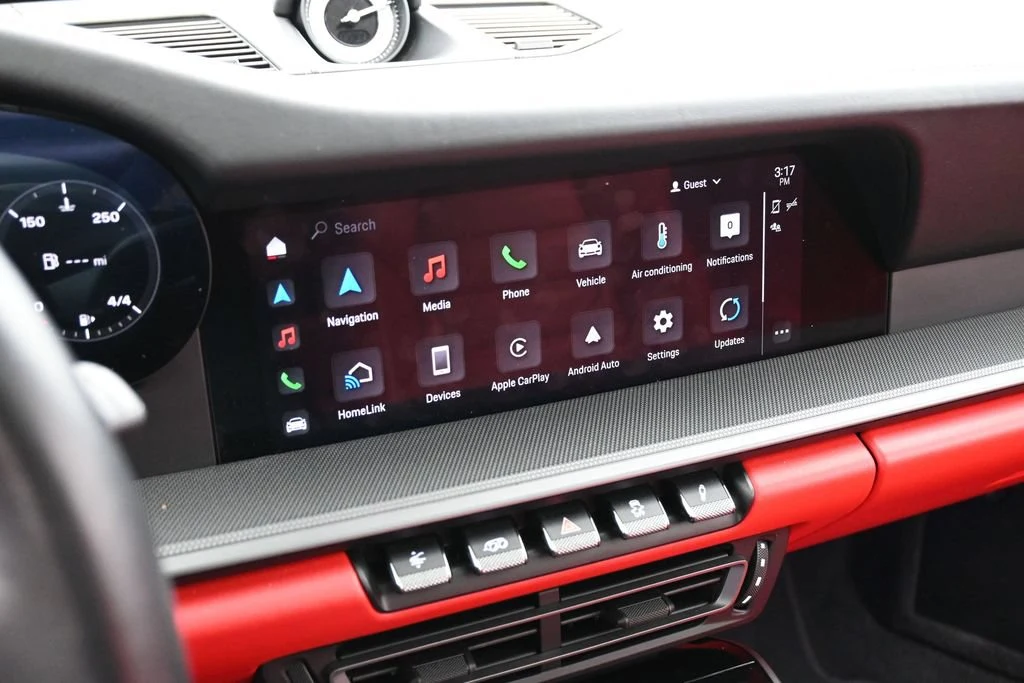 2024 Porsche 911 Carrera 4S interior, Black