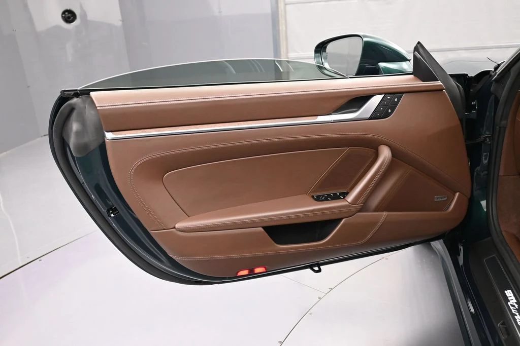 2024 Porsche 911 Turbo S Cabriolet interior, door panel, Truffle Brown