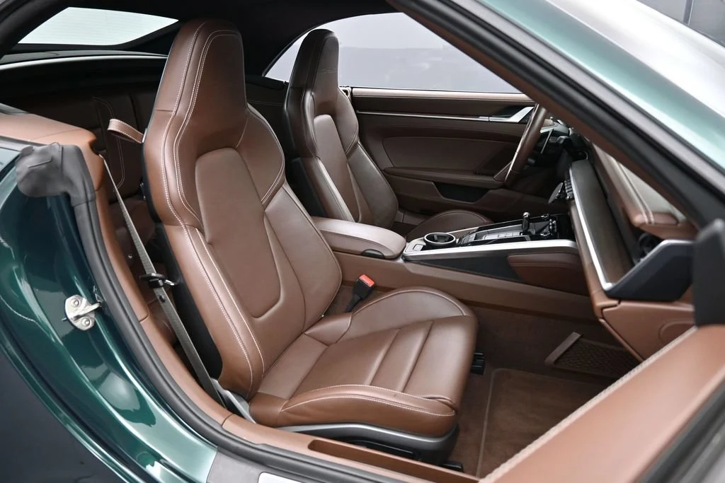 2024 Porsche 911 Turbo S Cabriolet interior, seats, Truffle Brown