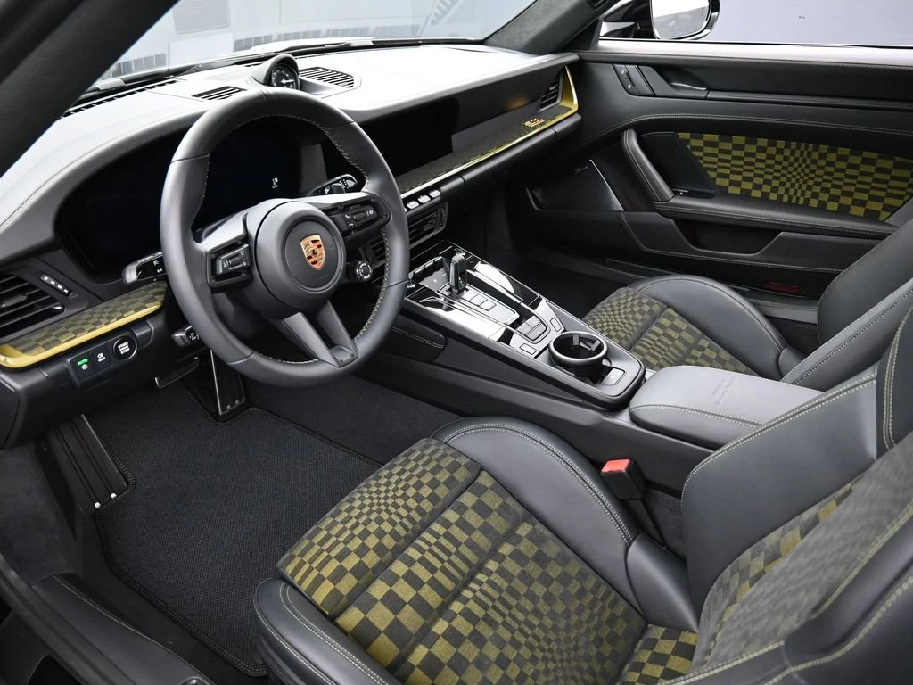 2026 Porsche 911 Spirit 70 interior, Black Olive Neo