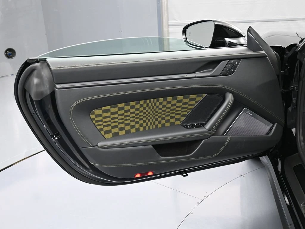 2026 Porsche 911 Spirit 70 interior, door panel, Black Olive Neo