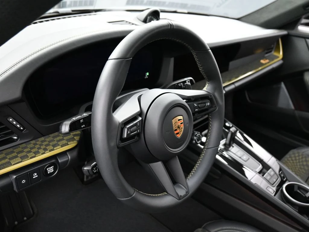 2026 Porsche 911 Spirit 70 interior, Black Olive Neo