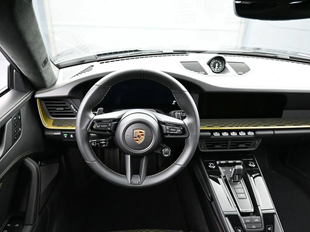 2026 Porsche 911 Spirit 70 interior, dashboard, Black Olive Neo