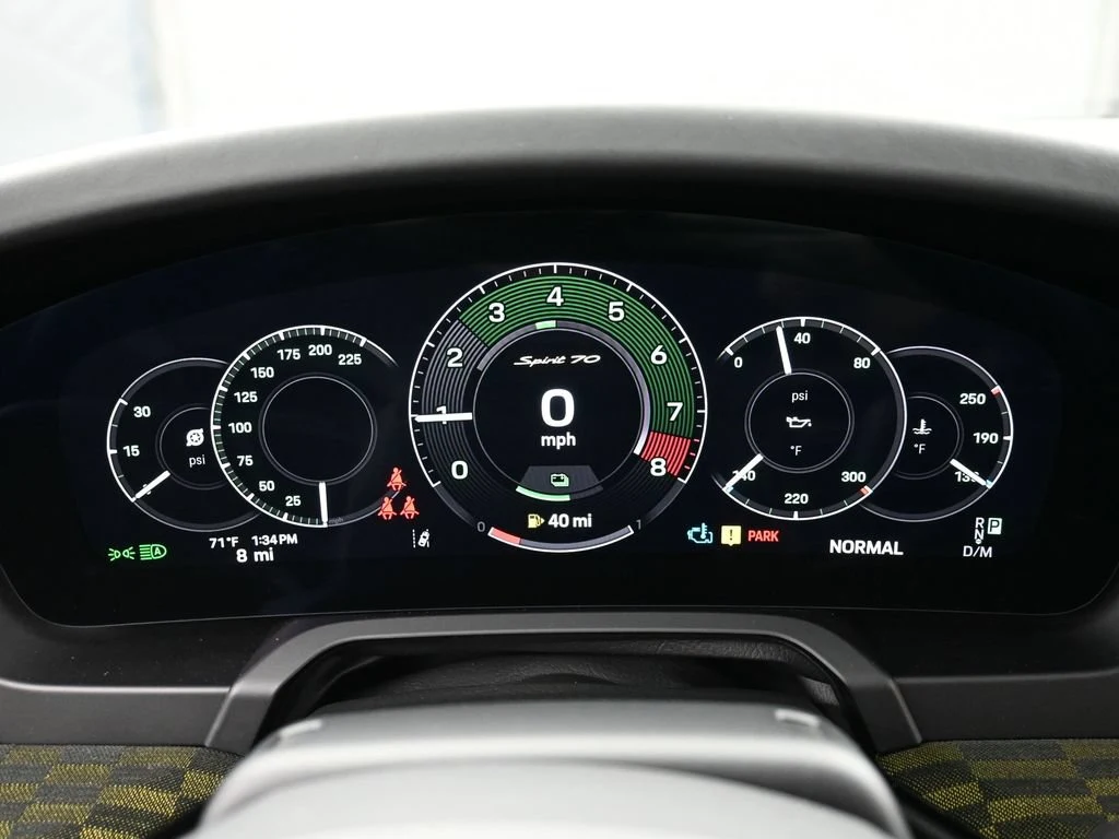 2026 Porsche 911 Spirit 70 interior, Black Olive Neo