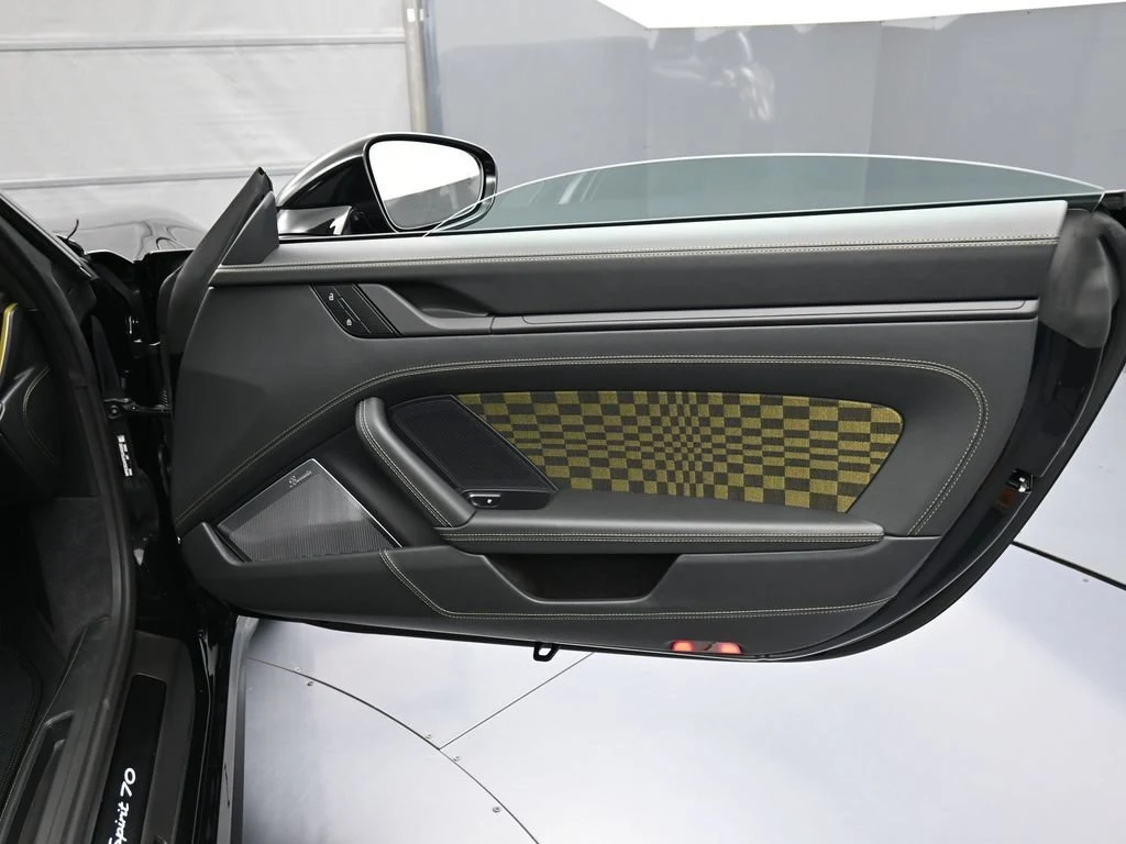 2026 Porsche 911 Spirit 70 interior, door panel, Black Olive Neo