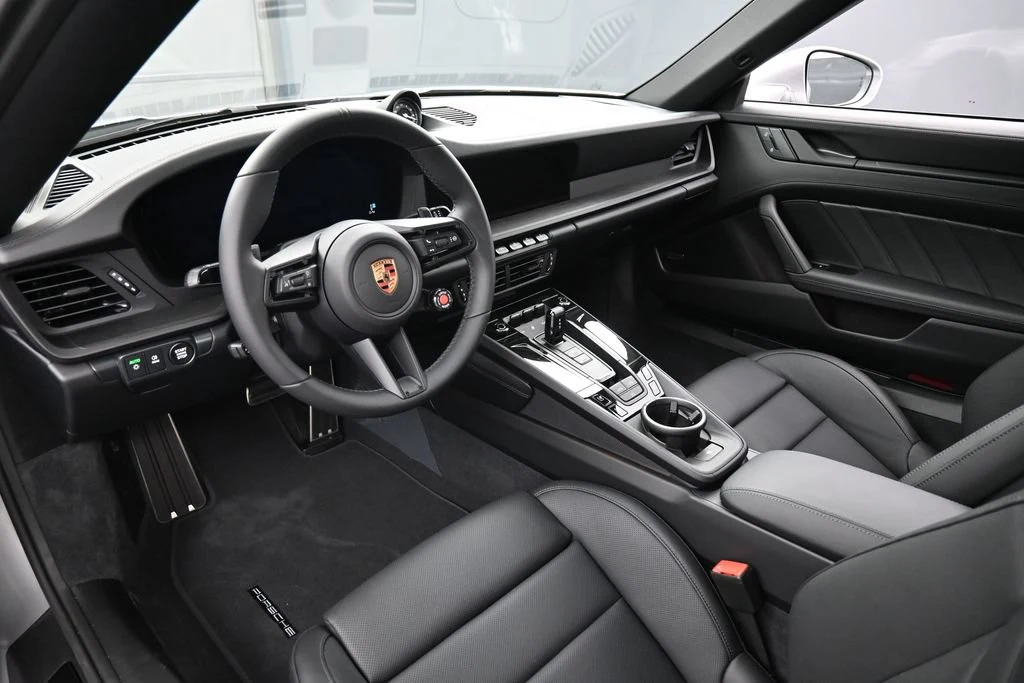 2026 Porsche 911 Carrera 4 GTS Cabriolet interior, dashboard, Black