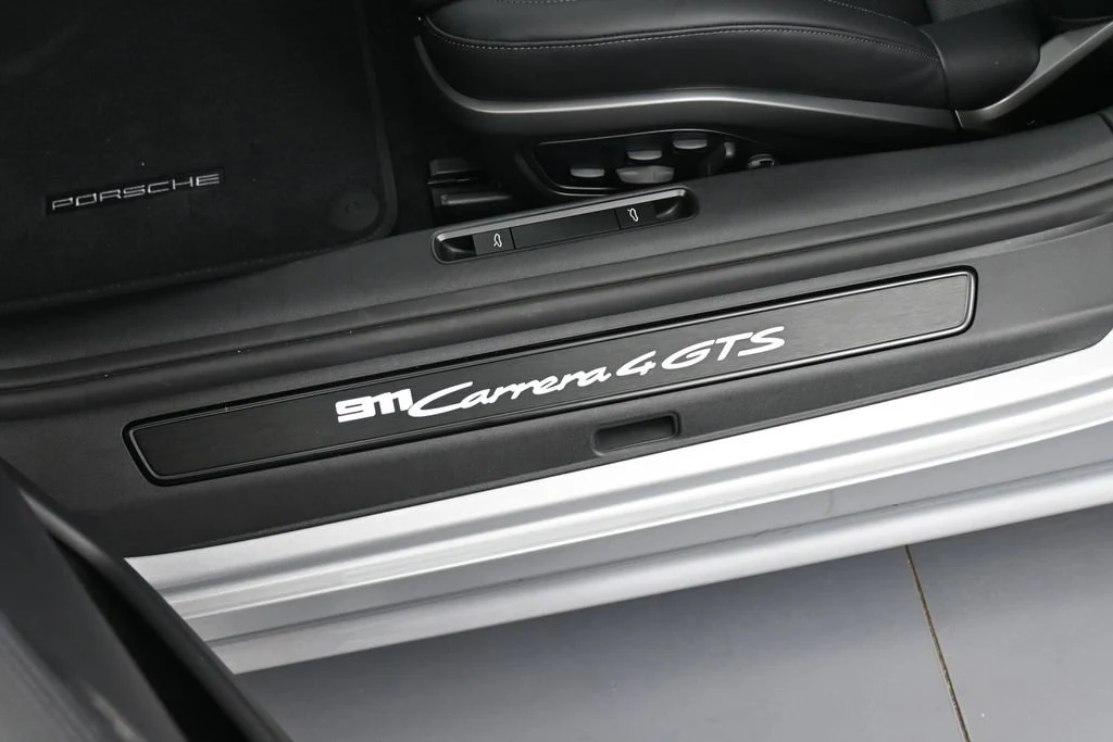 2026 Porsche 911 Carrera 4 GTS Cabriolet interior, door sill, Black