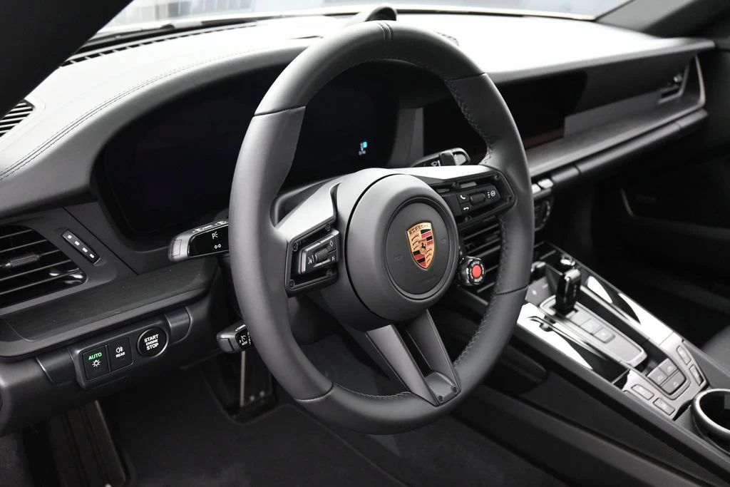 2026 Porsche 911 Carrera 4 GTS Cabriolet interior, Black