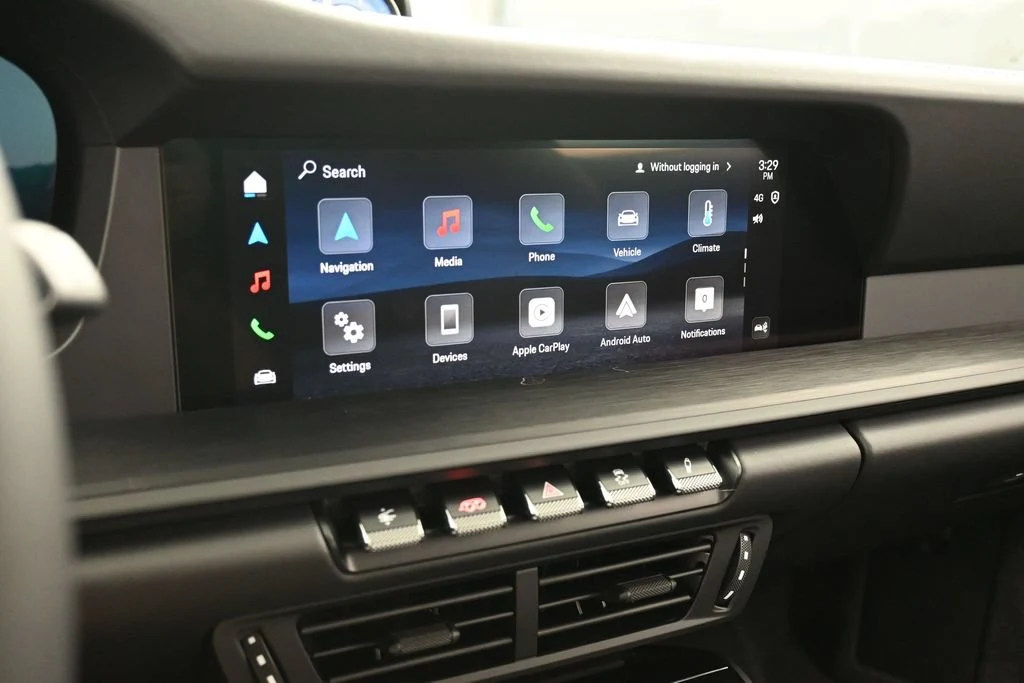 2026 Porsche 911 Carrera 4 GTS Cabriolet interior, Black