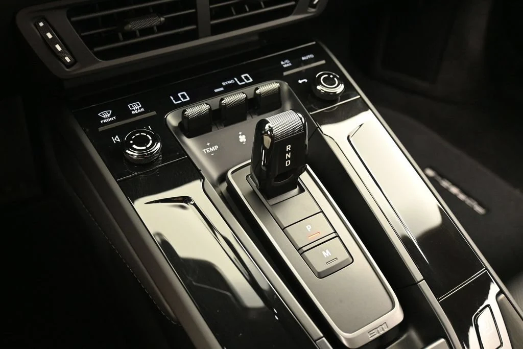2026 Porsche 911 Carrera 4 GTS Cabriolet interior, center console, Black