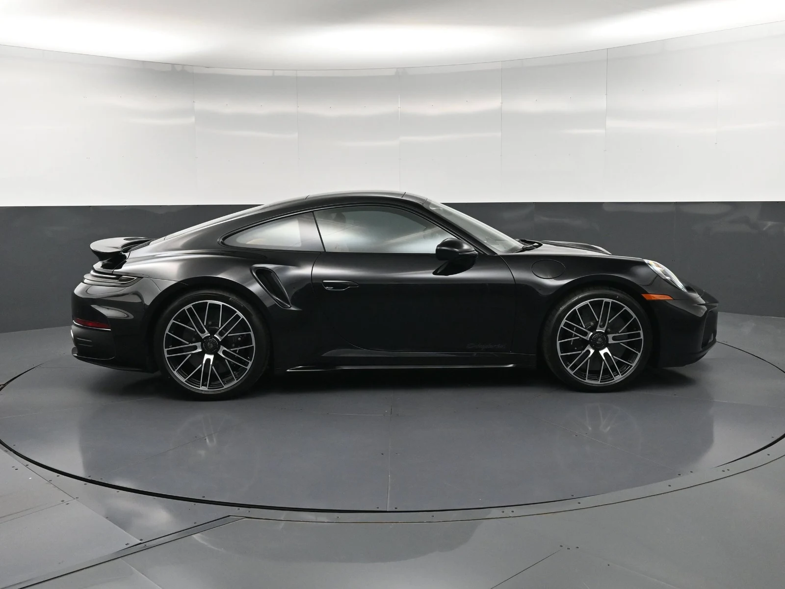 2026 Porsche 911 Turbo S, side profile, Black