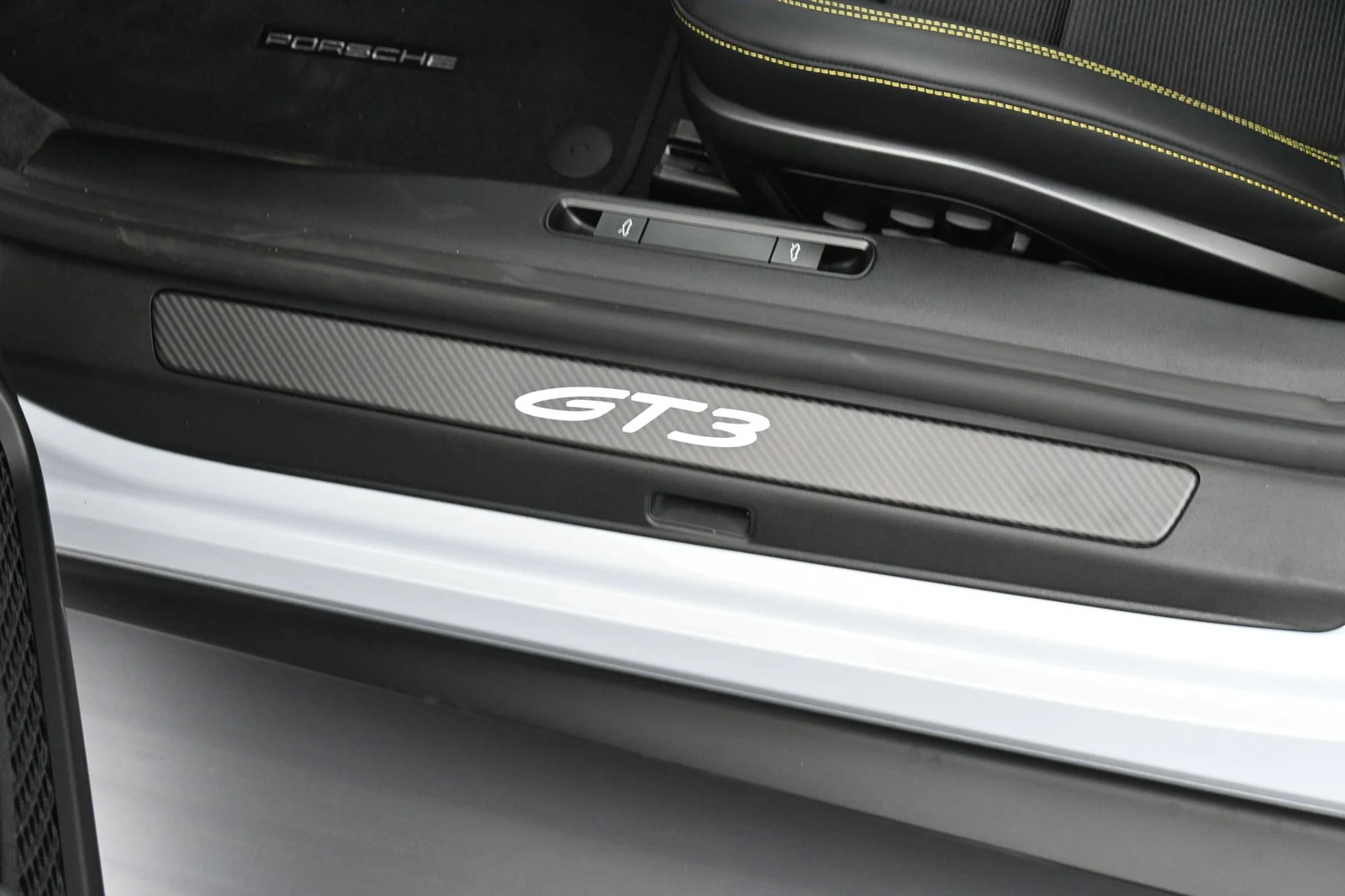 2026 Porsche 911 GT3 Touring interior, door sill, Black