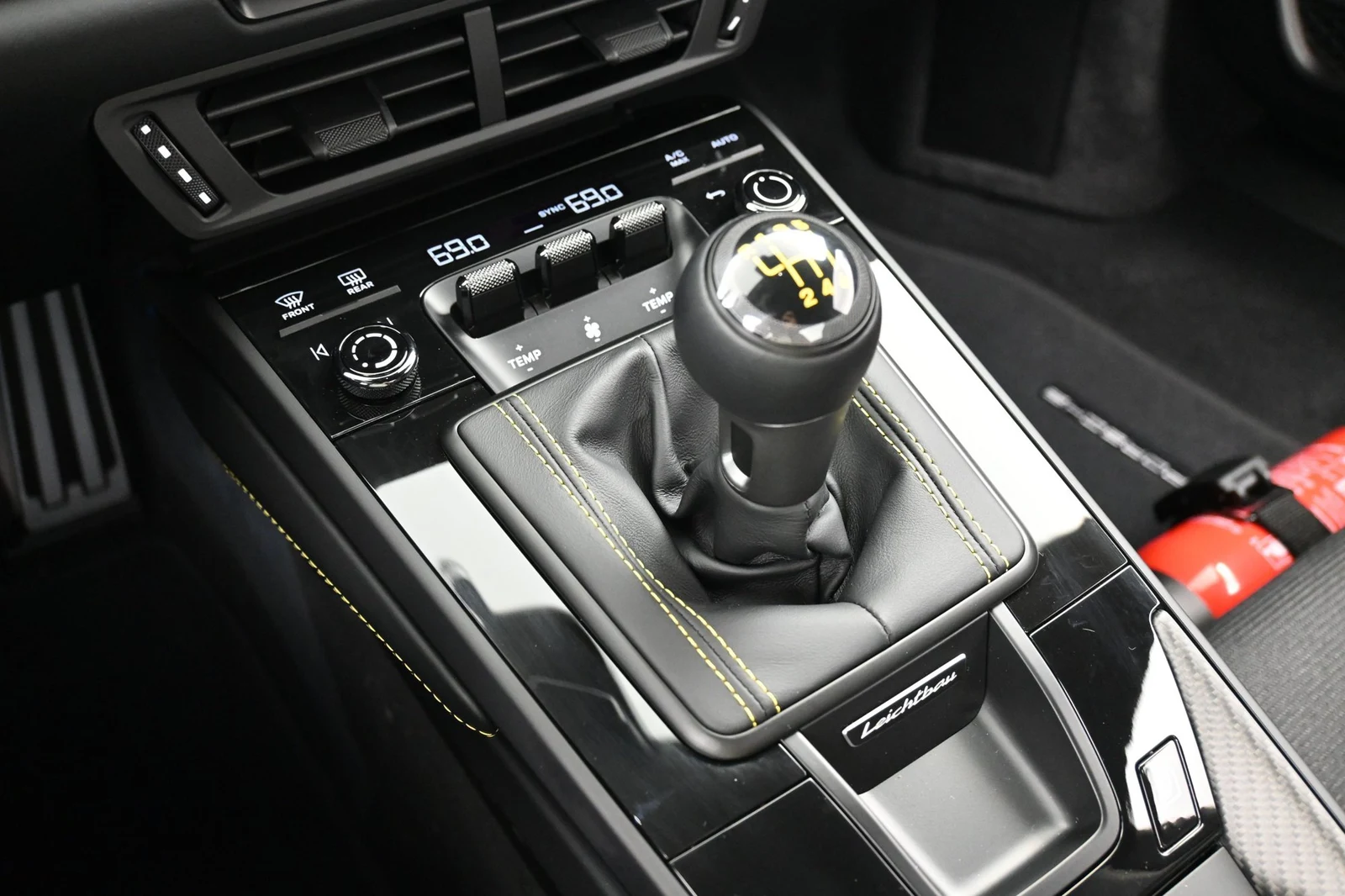 2026 Porsche 911 GT3 Touring interior, center console, Black
