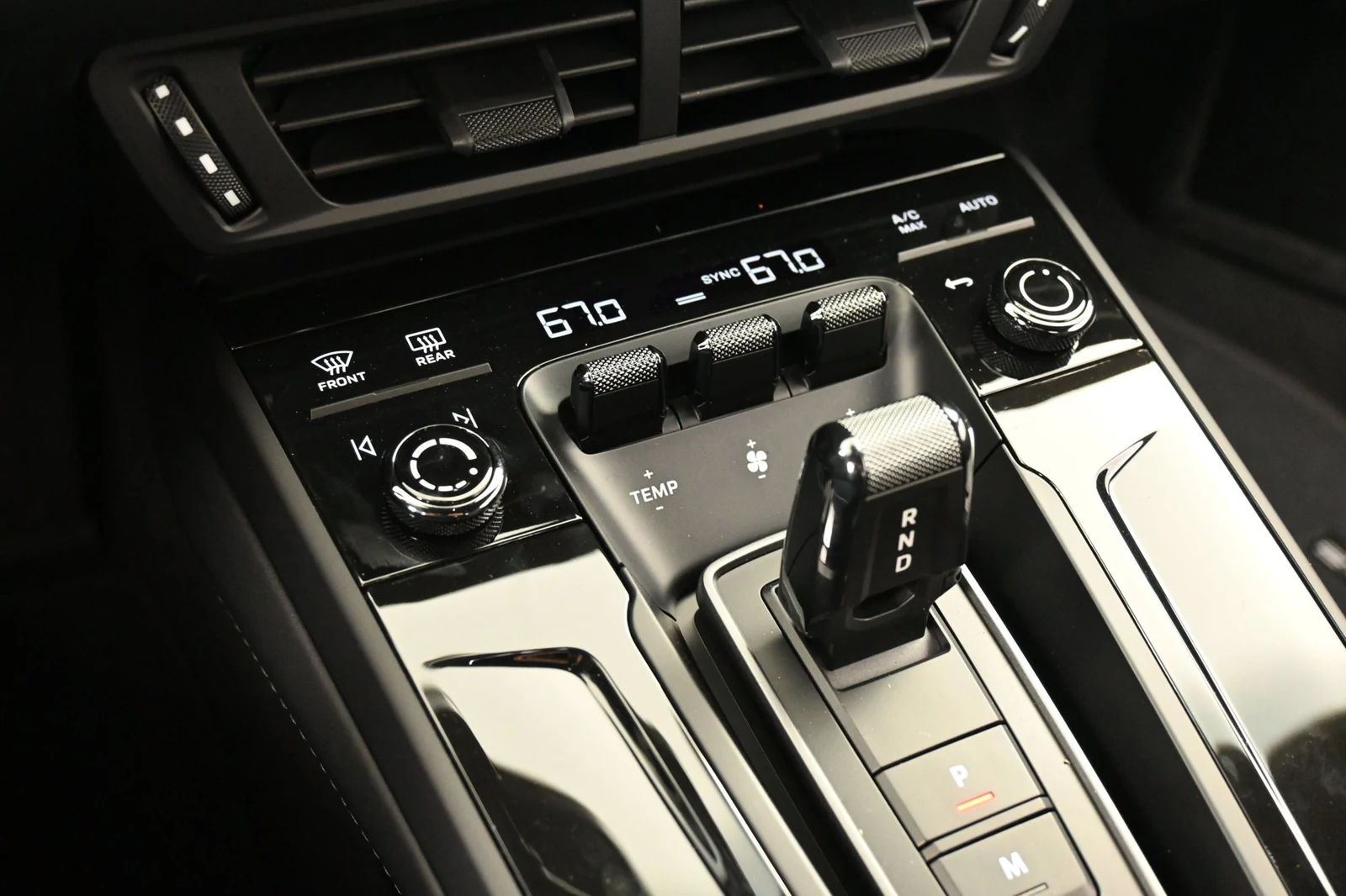 2026 Porsche 911 Targa 4 GTS interior, center console, Black