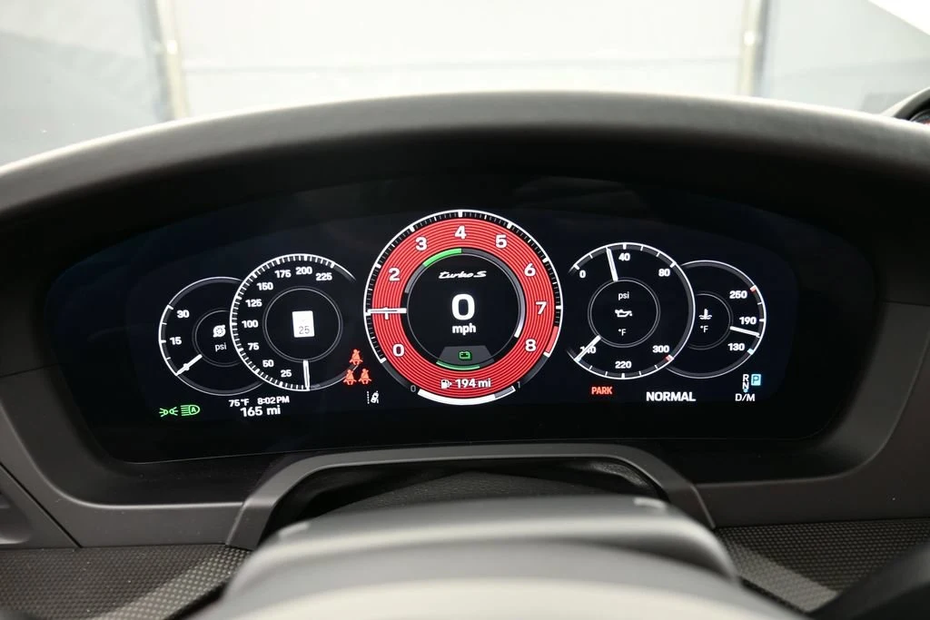 2026 Porsche 911 Turbo S Cabriolet interior, Black/Bordeaux Red